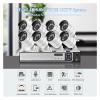 4K Ultra HD 8MP H.265 POE NVR Security System Kit Outdoor Waterproof Motion Detection CCTV IP Camera Audio Video Record Set(2T,8CH NVR and 4 Camera) view 3