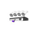 QDVOPHZA H.265 8CH 4K 5MP POE Camera Security System Outdoor 8MP Human Detect CCTV Surveillance Protection Color Night Vision P2P(4PCS,8CH NVR 4PCS CAM 5MP) view 2