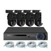 8CH 6MP HD POE Home Security Camera System Dual Lens Outdoor IP Camera Video Surveillance NVR Kit CCTV Human Detection(4PCS,NVR and 4 White) view 2