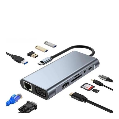 4/7/8/11in1 Docking Hub 4K USB Extended Multi-Interface HUB Type-C Docking Station fo Compute Expander (11in1)