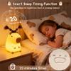 Cute Capybara Night Light with DIY Hairstyle ,Squishy Silicone Lamp, Nursery Nightlight for Kids, Rechargeable Touch Bedside Lamp, Bedroom Decor, Baby Boys Girls,White Elephant Gifts,Funny Xmas Gifts view 3