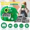 Kids Instant Print Camera with Dinosaur Silicone Cover,1080P HD Digital Video Cameras for Kids with Print Paper & SD Card,Christmas Birthday Gifts for Girls Boys 3-10 Years (Green) view 2