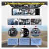 11.26 Inch 4G Video Recorder Rearview Mirror 3 Camerals Car DVR Dash Camera ADAS Android 8.1 FHD 1080P Special Bracket for Taxi(32G) view 2