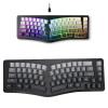 Sanpyl Ergonomic RGB Backlit Keyboard with 69 Keys USB Wired, Adjustable Brightness Comfortable Split Keyboard for PC/Laptop, Compact V Shaped Design view 1
