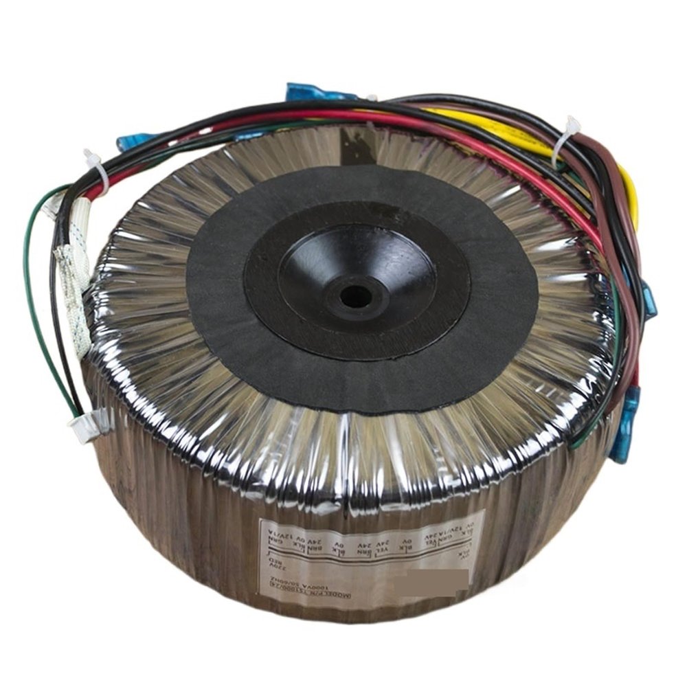 1000W 220v to Double 24v Two Sets + Single 12v Two Sets of Pure Copper Wire high Power toroidal Transformer, Size 170mm*70mm