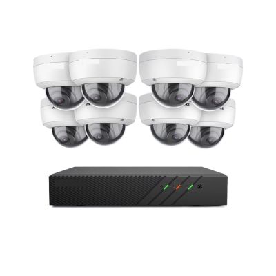 5MP FHD POE Network Video Security System H.265+ 6MP NVR with 5MP Weatherproof Surveillance POE Cameras Audio in IP Camera(2T,2pcs Cameras)