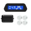 Car Parking Sensor Kit with Auto Parktronic Reverse LED Monitor - 4 Sensors Radar Detection System with Backlight Display(White) view 1