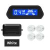 Car Parking Sensor Kit with Auto Parktronic Reverse LED Monitor - 4 Sensors Radar Detection System with Backlight Display(White) view 2