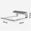 YUEMNRUS Laptop Stand, Aluminum Laptop Stand with Ventilation for 15.6 Inch Laptops 21x24x6.5 cm view 2