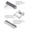YUEMNRUS Laptop Stand, Aluminum Laptop Stand with Ventilation for 15.6 Inch Laptops 21x24x6.5 cm view 3