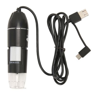 Chiyyak Portable Digital Microscope, 3 in 1 Magnifier Camera USB Type C Micro USB 1920x1440 for PC