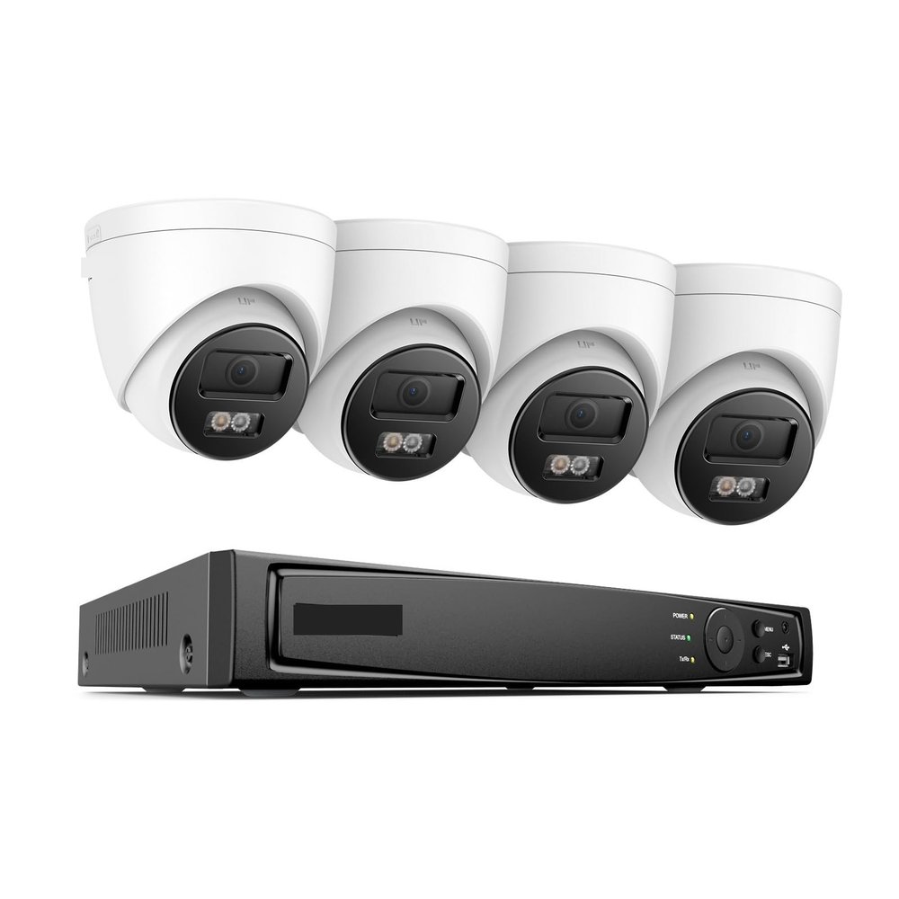4K Ultra HD PoE Network Video Security System 8CH 8MP H.265 Surveillance NVR 4x4K HD IP67 POE CCTV POE IP Cameras Kit(4PCS,1pcs)