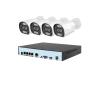 Smar 8CH 4MP POE NVR Security Camera System Kit H.265 CCTV Motion Detection Smart Face Detection Color Night Vision(2T,4xCam with 4CH NVR) view 1