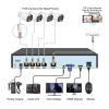 Smar 8CH 4MP POE NVR Security Camera System Kit H.265 CCTV Motion Detection Smart Face Detection Color Night Vision(2T,4xCam with 4CH NVR) view 3