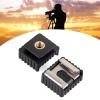 2Pcs Flashing Hot Shoe Mount Adapter Flashing Cold Hot Shoe Bracket Mount 1/4inch Screw for Studio Tripod Photography Base view 2