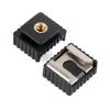 2Pcs Flashing Hot Shoe Mount Adapter Flashing Cold Hot Shoe Bracket Mount 1/4inch Screw for Studio Tripod Photography Base view 4