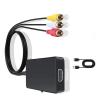 3RCA Female/Male to HDTV Converter Composite to Adapter 1080P Video Transmission for Gaming Console Adapter for VCR/vcd Player Game Console view 4