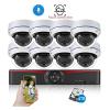 HD Face Detection 8CH 5MP NVR Kit Audio Vandal-Proof Dome POE IP Camera CCTV Security System Outdoor Video System Set(2T,4CH NVR and 2Cameras) view 2
