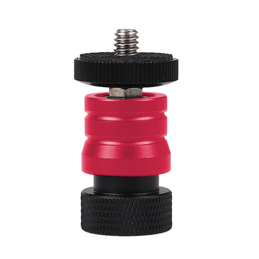 Ball Head for Tripods 1/4" Mounting Screw Aluminum Alloy Tripod Ball Head Mount Photography Essential Small Ballhead
