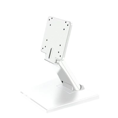 14-24" Desktop Monitor Holder With VESA Hole Folding TV Screen Stand Screen Mount Support Metal Bracket For Office Home School(White-Square)