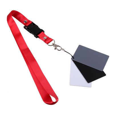 Compactly 18Degree Digital White Black Gray Card 18% Gray for Precise Balance Correction in Photography Balance
