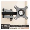 20 Tiltable TV Wall Mount Bracket AccessoriesMultiple Angles Rotated Holder Universal TV Mounts For 14-24'' Computer Monitor Stand(Black) view 2