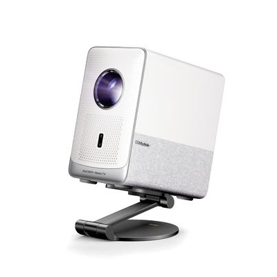 Aurzen D1R Cube Projector Bundle with Foldable Stand, Ultra-Compact with Easy Setup, 180 Rotation, Compatible with TMY, HAPPRUN, Yaber, Epson & Most Projectors (-Inch Screw, Only Stand)
