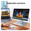 Aluminum Alloy Stand For Protable Monitor Table Bracket Adjustable Rotation M4 Screw Bases Strong Load Capacity Super Stable(Silver) view 3
