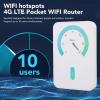 Yunir 4G LTE Pocket WiFi Router, Portable WiFi Hotspot with SIM Card Slot, Unlocked Mobile Modem for Travel Business Home view 4
