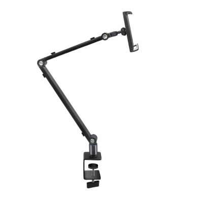 Adjustable Height Tablet Stand AccessoriesFor 15 16 Inch Screen Portable Monitor Desk Mount With Aluminum Long Rotating Arm