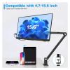 Adjustable Height Tablet Stand AccessoriesFor 15 16 Inch Screen Portable Monitor Desk Mount With Aluminum Long Rotating Arm view 3