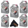 Fujifilm Instax Mini Film Variety Pack  5 Unique Styles for Instax Cameras + Bonus Sunshine Photo Microfiber Cleaning Cloth... (Stone Gray - (5 Pack X 10 Sheets)) view 1