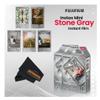 Fujifilm Instax Mini Film Variety Pack  5 Unique Styles for Instax Cameras + Bonus Sunshine Photo Microfiber Cleaning Cloth... (Stone Gray - (5 Pack X 10 Sheets)) view 2