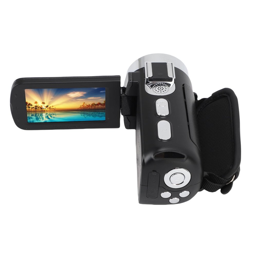 FAUOSWUK 4K Video Camera, 64MP HD WiFi Camcorder with 3 Inch Flip Screen and LED Fill Light, for Travel Vlogging Live Streaming