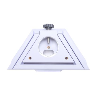 Dpofirs Mini Mount, Ethernet Satellite Bracket for 38.5MM Pipe - ABS Metal Construction, Multifunctional with Screw Holes for Easy Installation and Portability