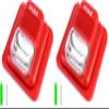 QWORK Fire Alarm, 12 / 24V DC Wired Sound and Light Fire Alarm Warning Strobe Siren Horn, Security System Sensor (Pack of 2) view 1
