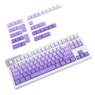 125PCS Dye-Subbed Color Keycaps with Side/Top Engraving Ergonomic for Mechanical Keyboards Comfort Typing