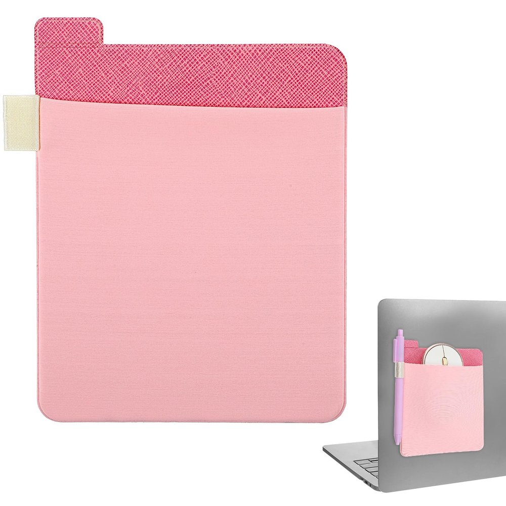 XLIUAX Mouse Holder for Laptop, Slim Mouse Pouch, Universal Stick-On
