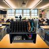 Plugsharge Laptop Charging Station for Classroom, Office, or Home, 10-Device Organizer with 6 AC Outlets & 4 Fast-Charging USB Ports, Fits Laptops, Tablets & E-Readers up to 1.3" Thick, 15.6" view 2