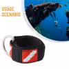 BUBEFSKD 2Pcs Scubas Diving Adjustable Wrist Strap Wristband With Stainless Steel Rings For Dives Light Flashlight Cameras Dives Lights view 2