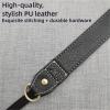 88JUNYh Camera Strap for Women PU Leather Camera Shoulder Strap Retro Adjustable Neck(Black A) view 3
