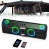 KEMIMOTO Midnight 90 UTV Sound System All-in-One Audio Roof Speaker w/FM Radio and Dual 5.25" Woofer RGB, BT5.3 800W Max IP66 Waterproof Compatible with Polaris RZR Can Am, Roll Bar Mounted Only view 1