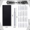 24 In 1 Precision Repair Toolkit For Computer, Tablet, Electronics, Watch, Eyeglass, Multipurpose Manual Screwdriver Set, Magnetic Driver Bits & Storage Box view 2