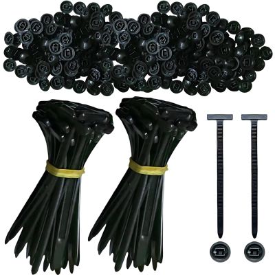 200 Pieces Self-Locking Nylon Zip Ties, 90Mm, Heavy Duty Uv-Resistant Cable Ties for Auto, Garage, and Home Use