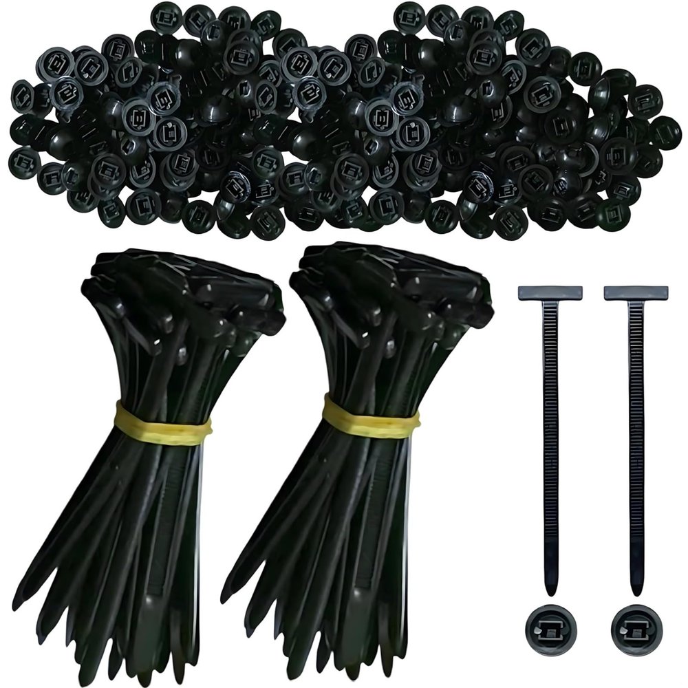 200 Pieces Self-Locking Nylon Zip Ties, 90Mm, Heavy Duty Uv-Resistant Cable Ties for Auto, Garage, and Home Use