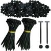 200 Pieces Self-Locking Nylon Zip Ties, 90Mm, Heavy Duty Uv-Resistant Cable Ties for Auto, Garage, and Home Use view 1