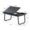 Adjustable Folding Laptop Table with Fan for Bed & Sofa - Simple Portable Computer Desk (Color: D) - Ideal for Home & Office Use view 2