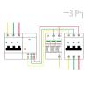 VBTCKZYXN Industrial Power Supply Lightning Protector Low Voltage Electric Cabinet 380V Lightning Arrester Surge Protection Module Secondary 220V Industrial Household(3P-40KA) view 4