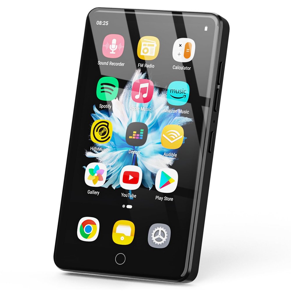 144GB MP3 Player with WiFi & Bluetooth, 4.02 IPS HD Touch Screen, MP4 Player with Speakers, Music Player for Kids, Android Music Player Preloaded with Spotify, Deezer, Play Store