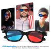 Anaglyph 3 10Pcs 3D Red Lens Viewing Glasses Theater 3D Movie Games Glasses Lightweight Keyboard Frame (Pack of 2) view 4
